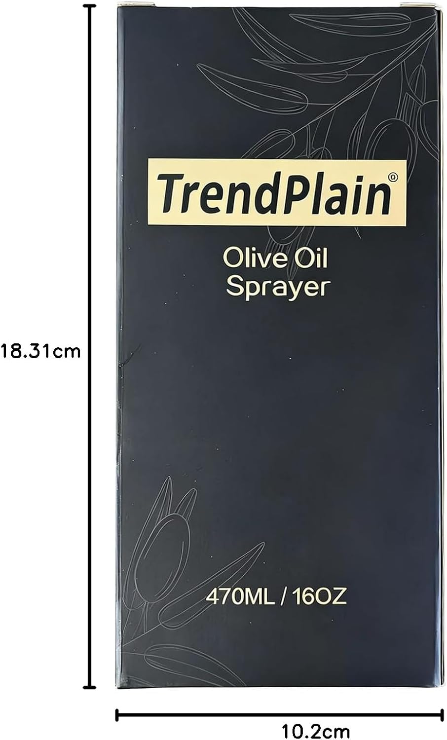 Versatile 2-in-1 Kitchen Oil Spray Bottle - 470ml Olive Oil Sprayer for Cooking & Salads with Customizable Stickers - Stylish White Design