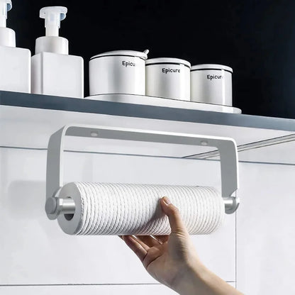 Stylish Stainless Steel Kitchen Paper and Plastic Wrap Holder - Essential Kitchen Accessory for Organized Cooking